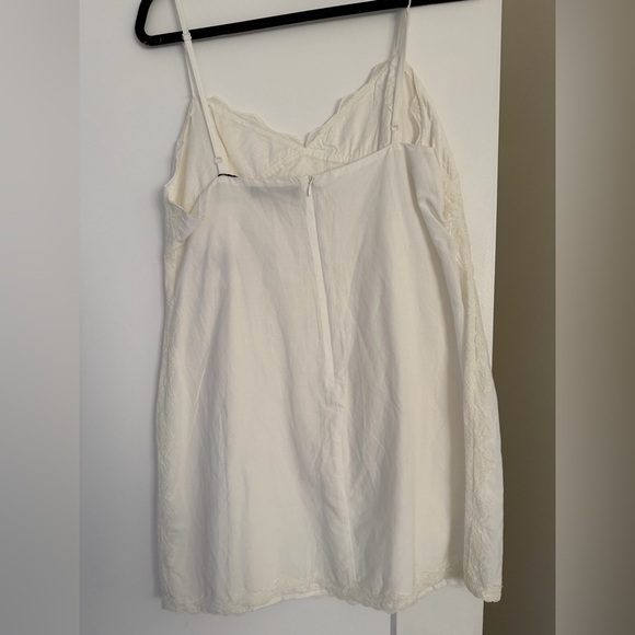 Zara White Mini Cotton Dress - Picture 4 of 6